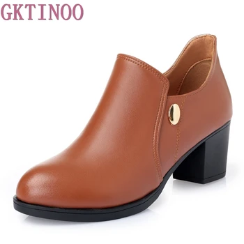 2019 Fashion High Heels Women Pumps Genuine Leather Women Shoes Thick Heel Pumps Comfortable Shoes Woman Platform Shoes
2019 Fashion High Heels Women Pumps Genuine Leather Women Shoes Thick Heel Pumps Comfortable Shoes Woman Platform Shoes