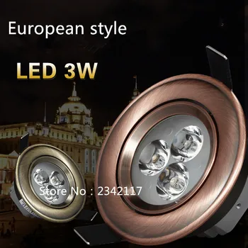 1pcs European style Bronze/Red Copper 3W 5W 7W LED dimmable White/Nature White/Warm White Downlight Ceiling Light Lamp 
1pcs European style Bronze/Red Copper 3W 5W 7W LED dimmable White/Nature White/Warm White Downlight Ceiling Light Lamp