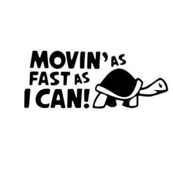 19cm*8 Cm Moving As Fast As I Can Turtle Motorcycle Car Stickers Decals Black White Funny Cute Car Sticker
19cm*8 Cm Moving As Fast As I Can Turtle Motorcycle Car Stickers Decals Black White Funny Cute Car Sticker