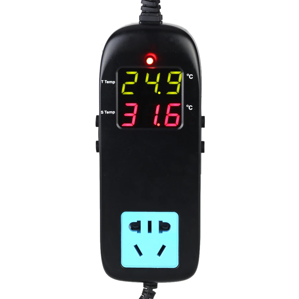 B AC 90V~ 250V LED Thermoregulator Digital Thermometer Temperature Controller mini Thermostat Breeding Thermocouple with Socket
B AC 90V~ 250V LED Thermoregulator Digital Thermometer Temperature Controller mini Thermostat Breeding Thermocouple with Socket