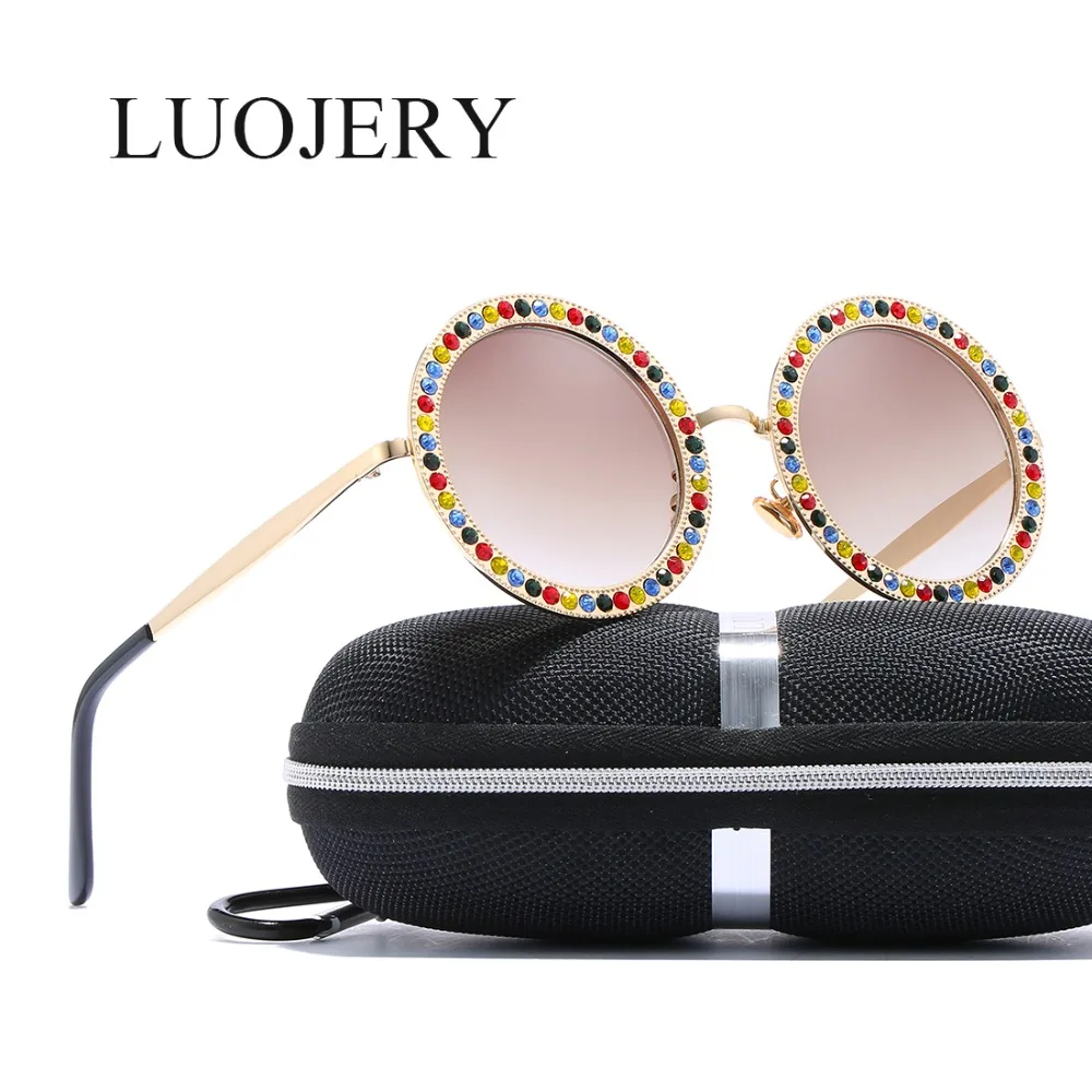 Luxury Brand Round Metal Crystal Diamond Sunglasses Women Fashion Designer ladies Sun glasses Shades for Women Oculos gafas de
Luxury Brand Round Metal Crystal Diamond Sunglasses Women Fashion Designer ladies Sun glasses Shades for Women Oculos gafas de