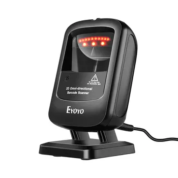 Eyoyo Omnidirectional 2D Wired Barcode Scanner with infrared auto-sensing scanning with decoding capability handfree scanner
Eyoyo Omnidirectional 2D Wired Barcode Scanner with infrared auto-sensing scanning with decoding capability handfree scanner