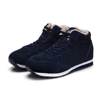 Winter men and women couple models warm cotton shoes snow boots high to help men's boots
Winter men and women couple models warm cotton shoes snow boots high to help men's boots