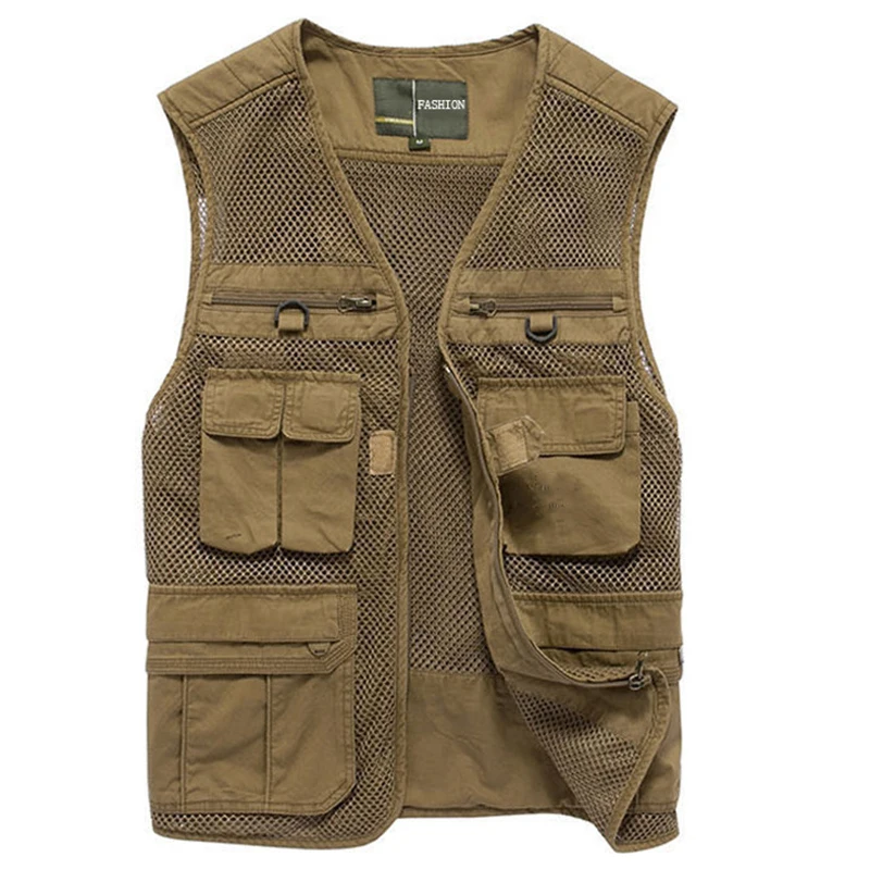 Men Large Size L-4XL Motorcycle Casual Vest Male Multi-Pocket Tactical Fashion Waistcoats High Quality Grid Breathable Vest
Men Large Size L-4XL Motorcycle Casual Vest Male Multi-Pocket Tactical Fashion Waistcoats High Quality Grid Breathable Vest
