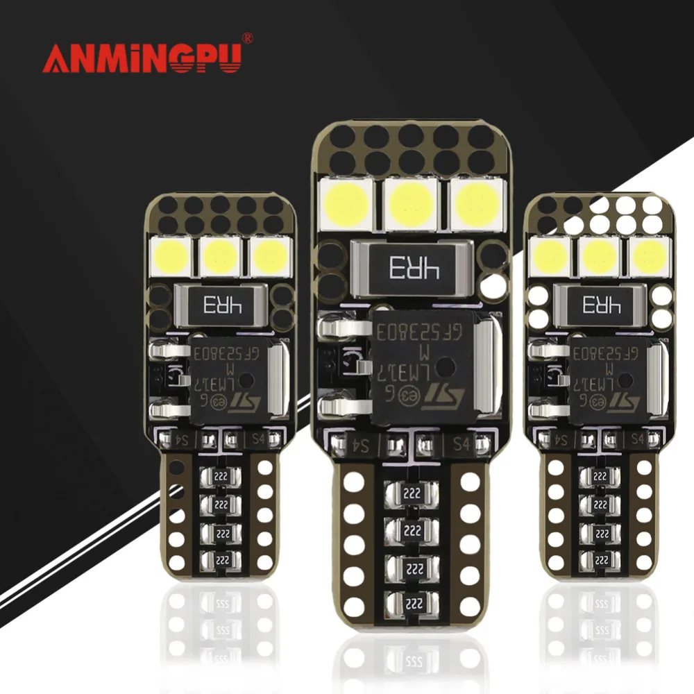 ANMINGPU 2x мощная Автомобильная сигнальная лампа 8 Вт T10 светодиодная 3030 SMD 168 194 W5W