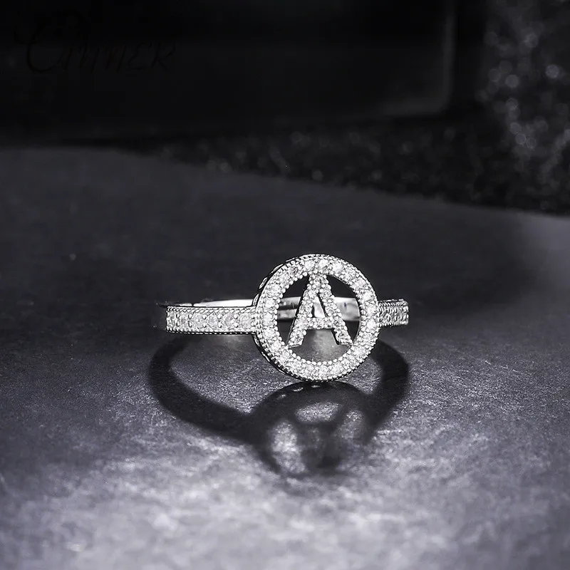 CANNER Classic Wedding Rings for Women Rhinestone Initial Letter Ring Adjustable Alphabet Silver Crystal Rings Fashion Jewelry
CANNER Classic Wedding Rings for Women Rhinestone Initial Letter Ring Adjustable Alphabet Silver Crystal Rings Fashion Jewelry