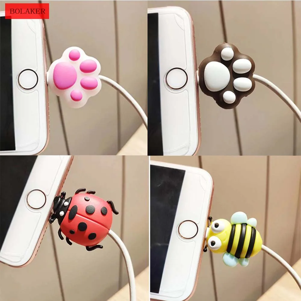 BOLAKER Cartoon Charger Cable Winder Cover 8 Pin Data Cable Protector Headphone Cable Cover Wire Cover
BOLAKER Cartoon Charger Cable Winder Cover 8 Pin Data Cable Protector Headphone Cable Cover Wire Cover