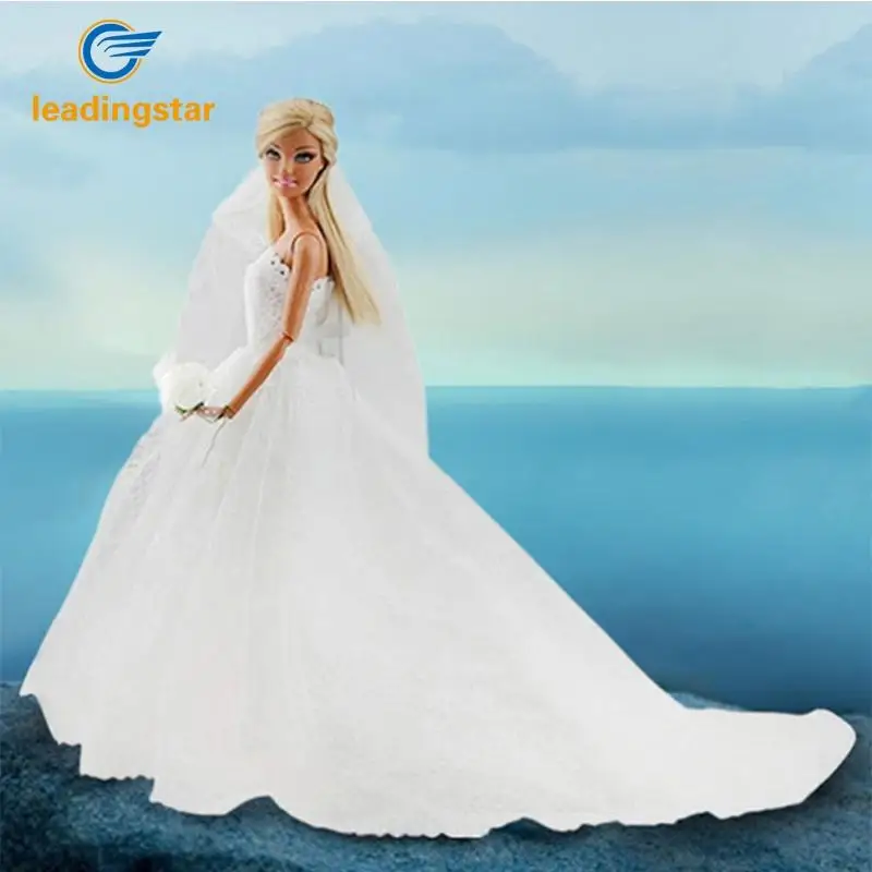 LeadingStar Bridal Gown Princess Dress Clothes Embroidered Wedding Party Long White Dress For Doll Acessories
LeadingStar Bridal Gown Princess Dress Clothes Embroidered Wedding Party Long White Dress For Doll Acessories