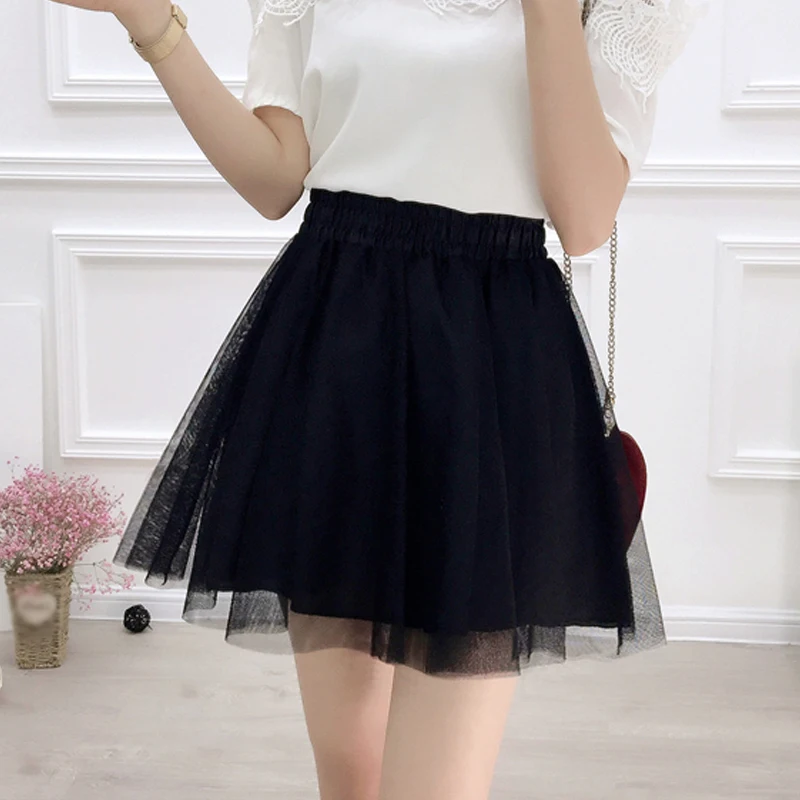 2019 New Spring Summer Women Pink Mini Skirt Korean Elastic High Waist Skirt Sweet Mesh Tulle Umbrella Skirt Sexy Falda Black
2019 New Spring Summer Women Pink Mini Skirt Korean Elastic High Waist Skirt Sweet Mesh Tulle Umbrella Skirt Sexy Falda Black