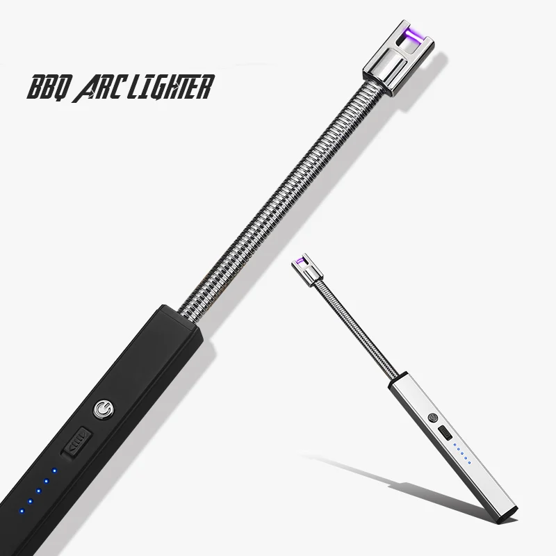 BBQ Cooking Kitchen Candle Lighter Longer Rotatable Plasma Arc BBQ Lighter LED Battery Display USB Electronic Cigarette Lighter
BBQ Cooking Kitchen Candle Lighter Longer Rotatable Plasma Arc BBQ Lighter LED Battery Display USB Electronic Cigarette Lighter