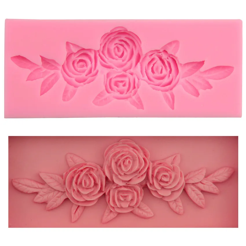 Craft Flower Rose & Leaf Silicone Fondant Soap 3D Cake Mold Cupcake Jelly Candy Chocolate Decoration Baking Tool Moulds FQ2804
Craft Flower Rose & Leaf Silicone Fondant Soap 3D Cake Mold Cupcake Jelly Candy Chocolate Decoration Baking Tool Moulds FQ2804