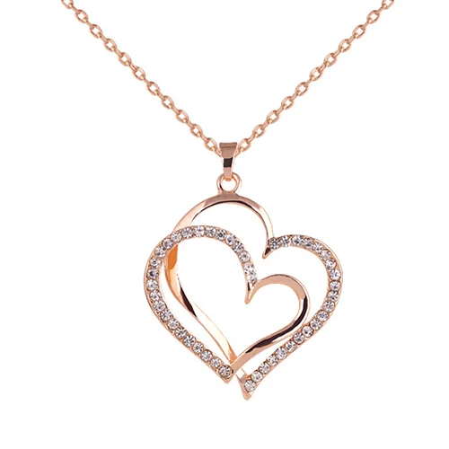 Bluelans Women's Romantic Double Love Heart Rhinestone Choker Chain Necklace Jewelry Gift
Bluelans Women's Romantic Double Love Heart Rhinestone Choker Chain Necklace Jewelry Gift