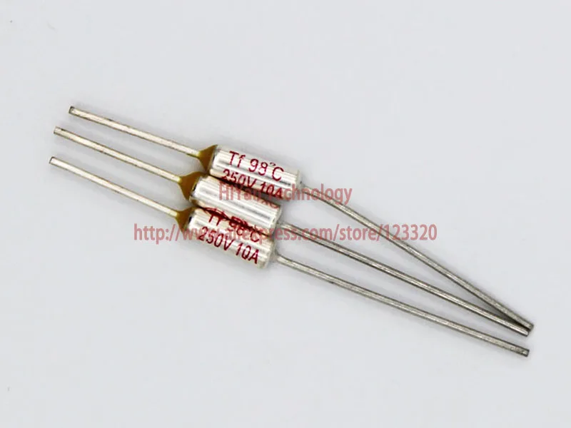 (20pcs/lot) RY98 TF 98 Degree Celsius 98C 10A 250V Temperature Thermal Fuse 
(20pcs/lot) RY98 TF 98 Degree Celsius 98C 10A 250V Temperature Thermal Fuse