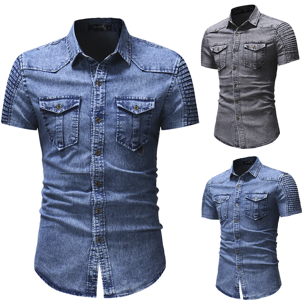 Men's Leisure Trun-down Collar Short Sleeve Shirt Solid Cotton Blend Lapel Shirt Casual Male Tee Clothing Fashion Men's Tops D40
Men's Leisure Trun-down Collar Short Sleeve Shirt Solid Cotton Blend Lapel Shirt Casual Male Tee Clothing Fashion Men's Tops D40