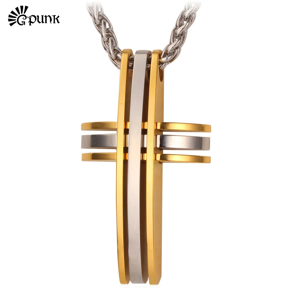Editor Recommend High Quality Religious Cross Crucifix Pendant Necklace For Men Gold color 316L Stainless Steel P261
Editor Recommend High Quality Religious Cross Crucifix Pendant Necklace For Men Gold color 316L Stainless Steel P261