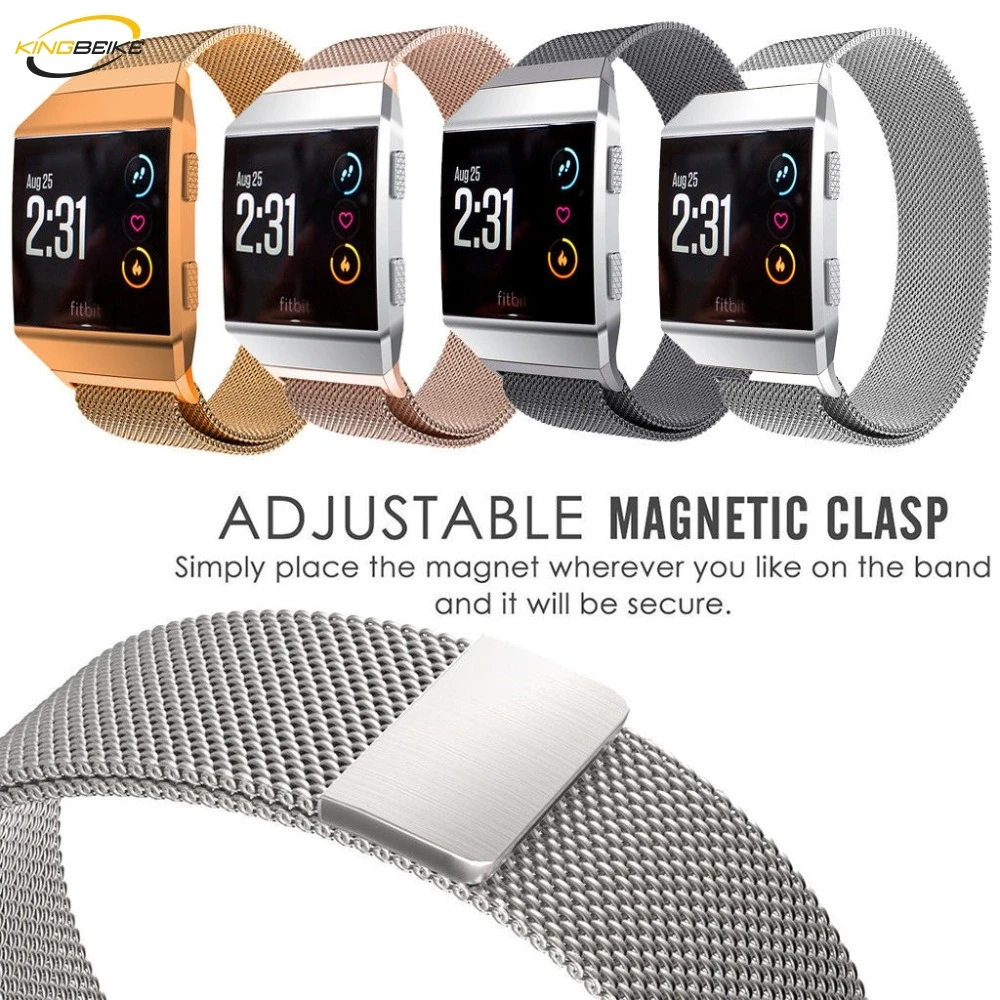 KINGBEIKE 4 Colors Milanese Watchband For Fitbit Ionic Stainless Steel Wrist Magnetic strap Bracelet Men Woman Watchbands
KINGBEIKE 4 Colors Milanese Watchband For Fitbit Ionic Stainless Steel Wrist Magnetic strap Bracelet Men Woman Watchbands