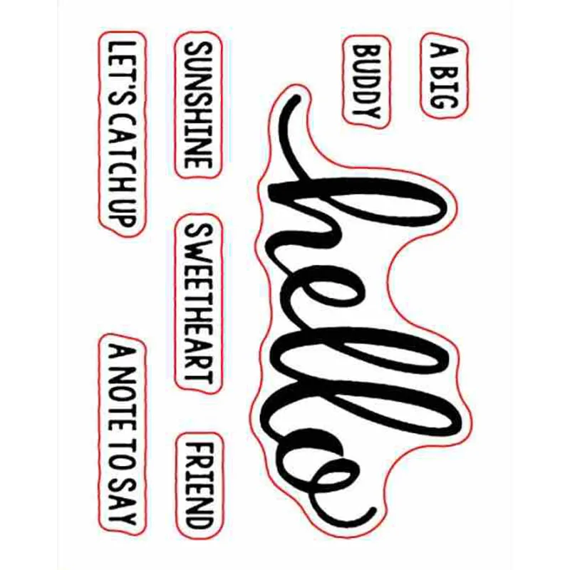 Hello Sentiments Transparent Clear Silicone Stamps For DIY Scrapbooking Cards Making Craft Supplies New 2019
Hello Sentiments Transparent Clear Silicone Stamps For DIY Scrapbooking Cards Making Craft Supplies New 2019