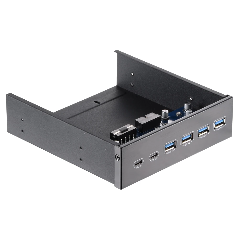 5.25" Front Bay 5Gbps USB Hub USB HUB 2-Port USB 3.1 4-Port USB 3.0 High Speed Front Panel Computer Case Optical Drive Bay Hub
5.25" Front Bay 5Gbps USB Hub USB HUB 2-Port USB 3.1 4-Port USB 3.0 High Speed Front Panel Computer Case Optical Drive Bay Hub