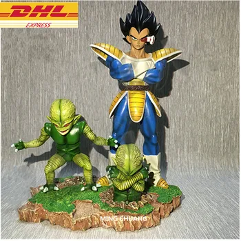 

8" Statue Dragon Ball Z Bust Super Saiyan Vegeta Full-Length Portrait GK Action Figure Collectible Model Toy BOX 22CM J499