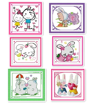 Joy Sunday Small handmade cross stitch Kit Cute Cartoon Bunny Beginner Child Child Interest Class Simple embroidery Painting
Joy Sunday Small handmade cross stitch Kit Cute Cartoon Bunny Beginner Child Child Interest Class Simple embroidery Painting