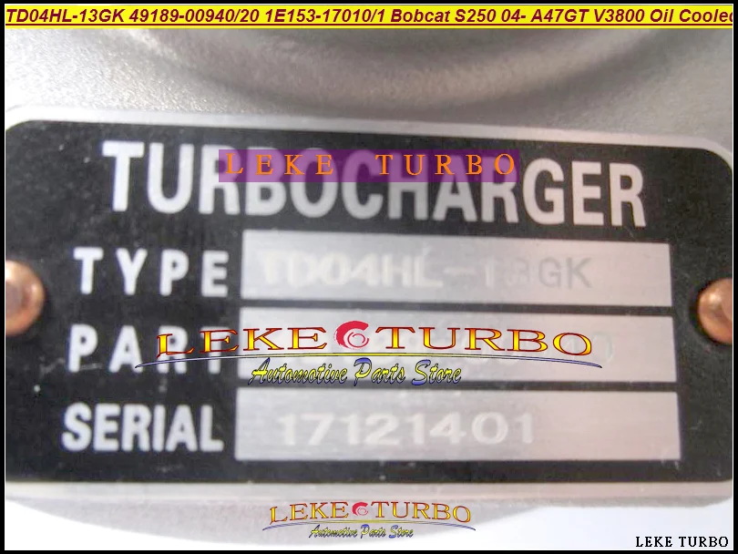 TURBO TD04HL 13GK 49189-00940 1G544-17012 1G574-17012 1E153-17010 1E153-17011 1E15317011 6691586 6691586REM 7017202 A47G-T V3800 (5)