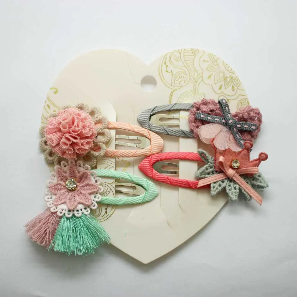 2018 fashion korean flowers hair accessories oval ribbon snap hair clips bow&crown tassel hairpins for girls hair clips
2018 fashion korean flowers hair accessories oval ribbon snap hair clips bow&crown tassel hairpins for girls hair clips