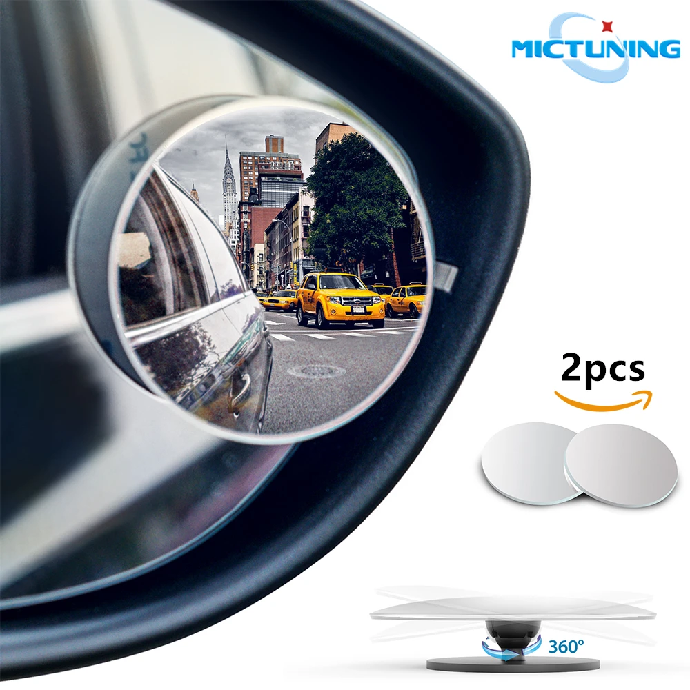 MICTUNING 2pcs Blind Spot Side Mirror Super Clear View Rear View Mirror Frameless Convex HD Glass Wide Angle 360 Degree Rotation 
MICTUNING 2pcs Blind Spot Side Mirror Super Clear View Rear View Mirror Frameless Convex HD Glass Wide Angle 360 Degree Rotation
