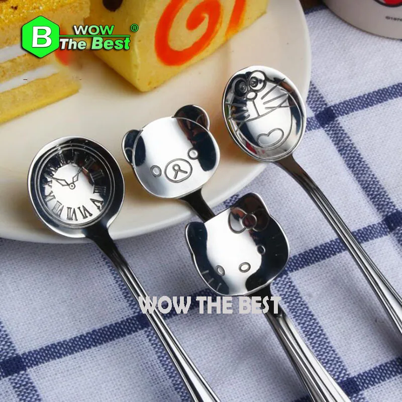 1 pc Stainless Steel Creative kid's Spoon Cartoon Kitty Cat Viking Bear Clock Spoon,Stir Coffee Ice Spoon Tableware for children
1 pc Stainless Steel Creative kid's Spoon Cartoon Kitty Cat Viking Bear Clock Spoon,Stir Coffee Ice Spoon Tableware for children