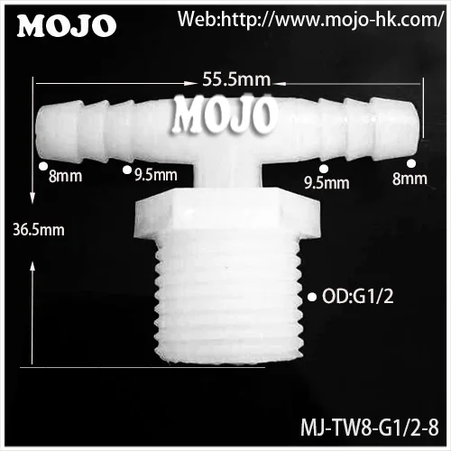2020 Free shipping!(10pcs/Lots) MJ-TW8-G1/2-8 pipe joint 8mm to Thread diameter: G1/2" Tee pipe connectors
2020 Free shipping!(10pcs/Lots) MJ-TW8-G1/2-8 pipe joint 8mm to Thread diameter: G1/2" Tee pipe connectors