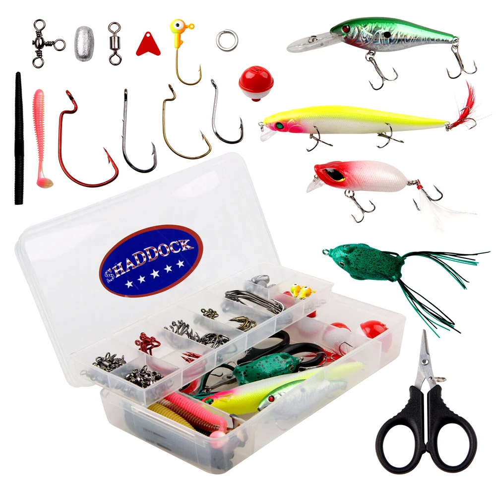 120Pcs/Box Fishing Accessories Tackle Kit Including Jig Hooks Swivels Sinkers Split Rings Float For Freshwater Salt
120Pcs/Box Fishing Accessories Tackle Kit Including Jig Hooks Swivels Sinkers Split Rings Float For Freshwater Salt