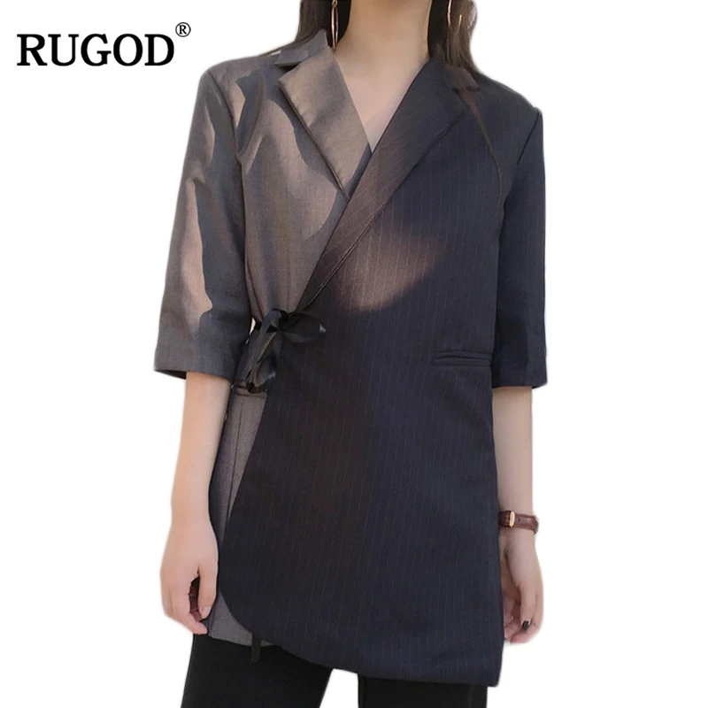 RUGOD New Fashion Color Blocking Belted Blazer for Women Formal Half Sleeves Jacket Office Ladies Blazer 2018 Blazer Feminino
RUGOD New Fashion Color Blocking Belted Blazer for Women Formal Half Sleeves Jacket Office Ladies Blazer 2018 Blazer Feminino