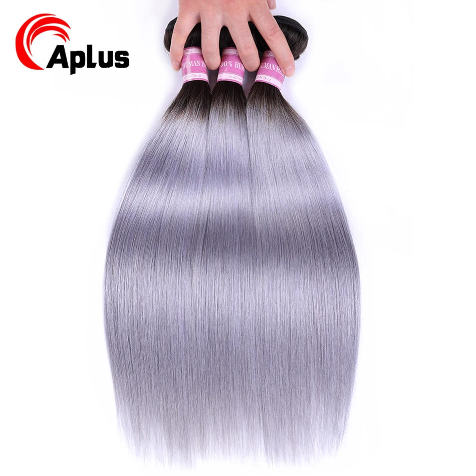 Aplus Pre-Colored Brazilian Hair Weave Bundles T1b/Grey Color Ombre Bundles Deal 3Pcs/Lot Non Remy Straight Human Hair Extension
Aplus Pre-Colored Brazilian Hair Weave Bundles T1b/Grey Color Ombre Bundles Deal 3Pcs/Lot Non Remy Straight Human Hair Extension