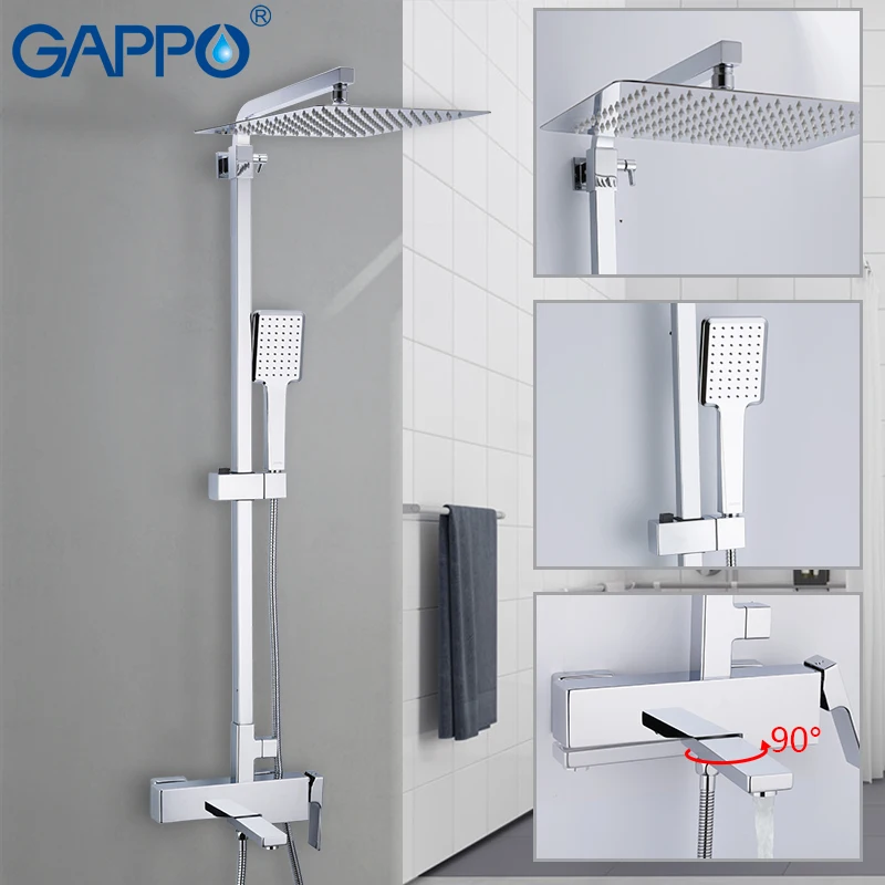 GAPPO shower faucets wall Mounted Brass bathroom faucet shower set Griferia bath shower set bathtub faucet waterfall shower
GAPPO shower faucets wall Mounted Brass bathroom faucet shower set Griferia bath shower set bathtub faucet waterfall shower