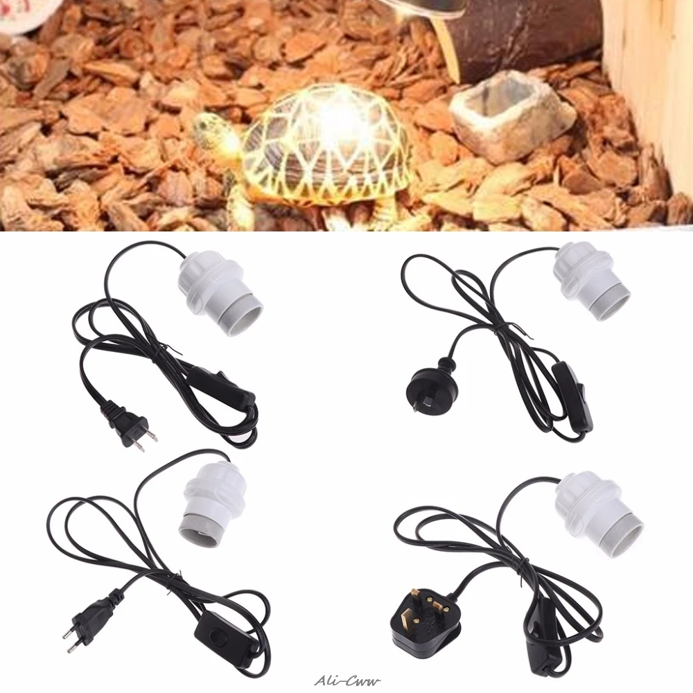 White Lamp Base Holder EU/AU/UK/US Plug Socket Heater Ceramic For Reptile Amphibians Infrared Bulb Light High Quality
White Lamp Base Holder EU/AU/UK/US Plug Socket Heater Ceramic For Reptile Amphibians Infrared Bulb Light High Quality
