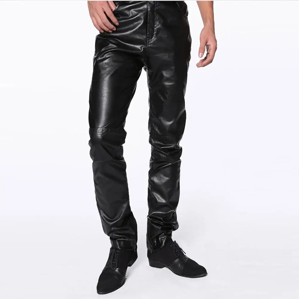 wholesale 2019 autumn winter Casual Black Men's Slim PU Leather Pants Men's Pants Fashion Pants Boots trousers track pants
wholesale 2019 autumn winter Casual Black Men's Slim PU Leather Pants Men's Pants Fashion Pants Boots trousers track pants
