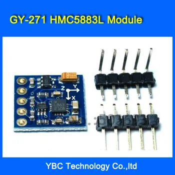 Free Shipping 5pcs/Lot GY-271 HMC5883 HMC5883L Module Electronic Compass Module Three-axis Magnetic Field Sensor
Free Shipping 5pcs/Lot GY-271 HMC5883 HMC5883L Module Electronic Compass Module Three-axis Magnetic Field Sensor