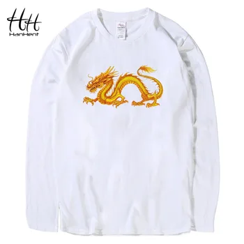 HanHent Chinese Dragon T shirts Long Sleeve Man Round Collar Tee shirts Man's 2016 Fashion Streetwear New Cotton T-shirts Black
HanHent Chinese Dragon T shirts Long Sleeve Man Round Collar Tee shirts Man's 2016 Fashion Streetwear New Cotton T-shirts Black