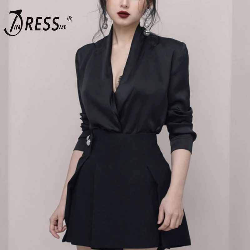 INDRESSME 2018 New Woman Black V Neck Long Sleeve Mini A-Line Vestido Ladies Party Dresses
INDRESSME 2018 New Woman Black V Neck Long Sleeve Mini A-Line Vestido Ladies Party Dresses