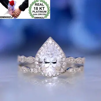 OMHXZJ Wholesale European Fashion Woman Man Party Wedding Gift Water Drop White AAA Zircon 18KT White Gold Ring RR606
OMHXZJ Wholesale European Fashion Woman Man Party Wedding Gift Water Drop White AAA Zircon 18KT White Gold Ring RR606