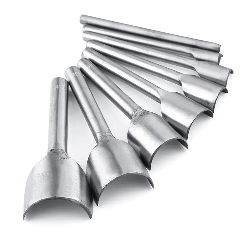 8 Pieces Leather Craft Tools Half-Round Cutter Punch For Crafting Strap Belt,Wallet And Bag,5-40Mm
8 Pieces Leather Craft Tools Half-Round Cutter Punch For Crafting Strap Belt,Wallet And Bag,5-40Mm