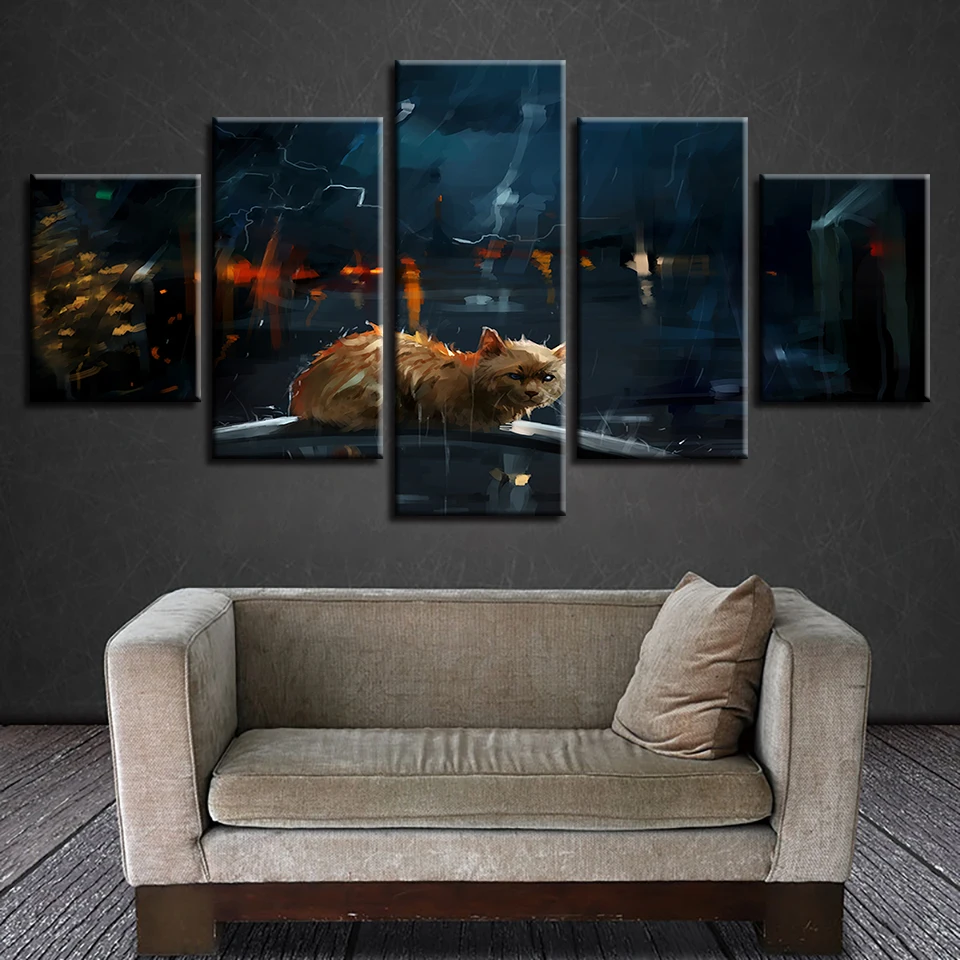 Canvas Frame Wall Art Pictures Home Decoration Modern 5 Panel Animal Cat Living Room HD Print Painting Modular Poster Cuadros
Canvas Frame Wall Art Pictures Home Decoration Modern 5 Panel Animal Cat Living Room HD Print Painting Modular Poster Cuadros