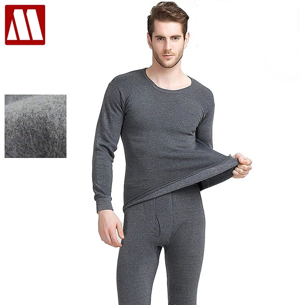 

2022 New Arrival Thermal Underwear Sets Male Autumn Winter Thick Warm Round Neck Undershirts Trousers Man Long Johns S~4XL