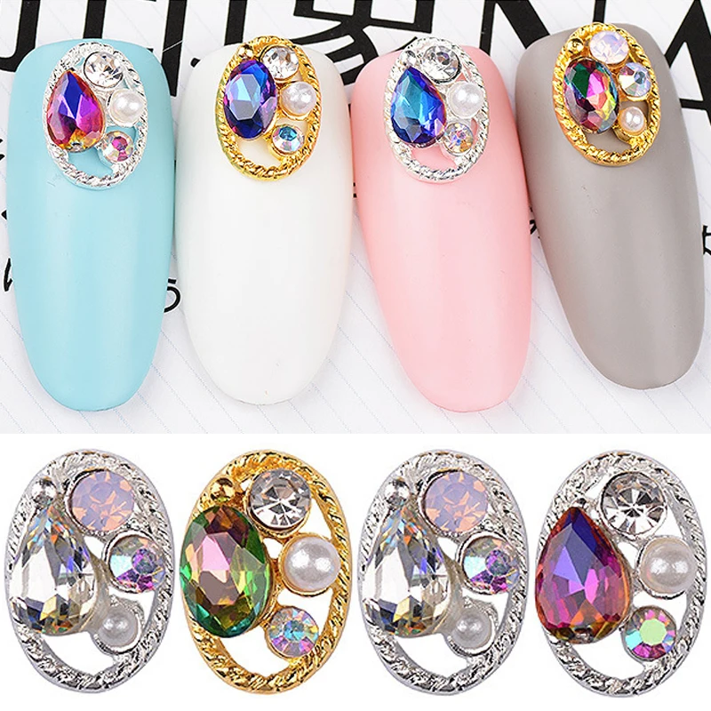 100 pieces gold silver metal nails accessoires charms 3d nail art decorations rhienstones pearl crystal jewelry ellipse hollow
100 pieces gold silver metal nails accessoires charms 3d nail art decorations rhienstones pearl crystal jewelry ellipse hollow