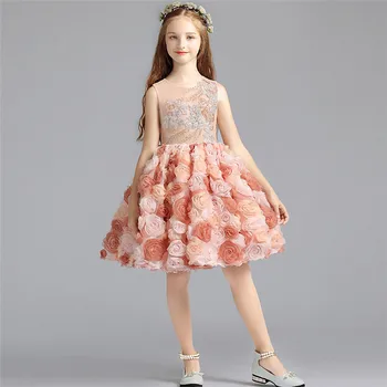 Summer High-End Little Girls Children Birthday Evening Wedding Party 3D Flowers Prom Dress Model Show Piano Performance Dress
Summer High-End Little Girls Children Birthday Evening Wedding Party 3D Flowers Prom Dress Model Show Piano Performance Dress