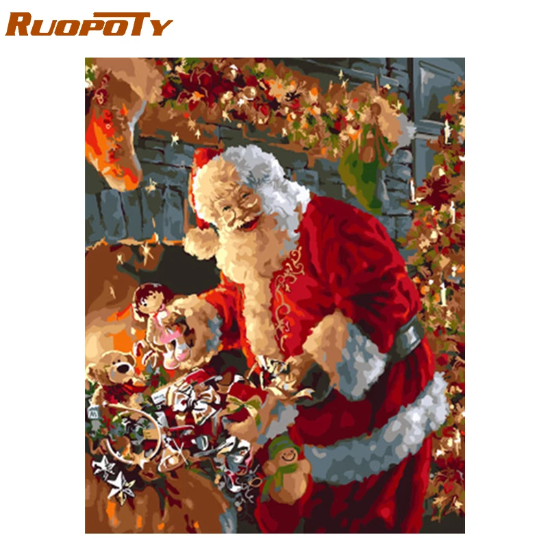 RUOPOTY frame Christmas DIY painting by numbers unique gift home wall art picture acrylic canvas painting for home decoration
RUOPOTY frame Christmas DIY painting by numbers unique gift home wall art picture acrylic canvas painting for home decoration
