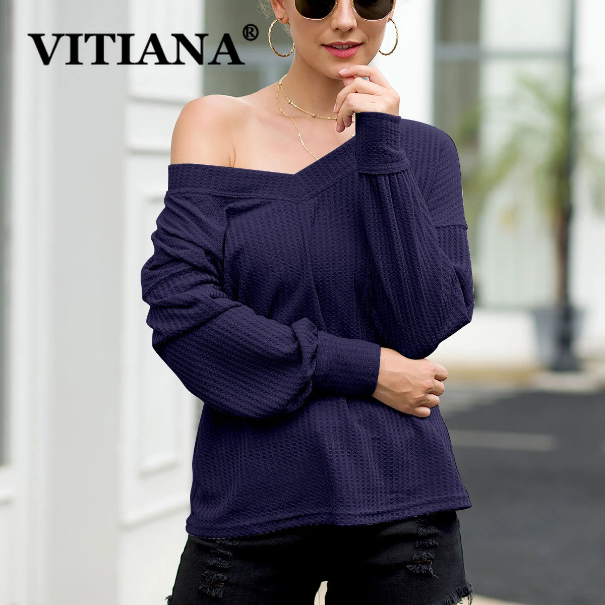 VITIANA Women Sexy TShirt Female 2019 Autumn Long Sleeve V-Neck 2XL Solid Pink Party Tshirts Ladies Casual Korea Streetwear Tops
VITIANA Women Sexy TShirt Female 2019 Autumn Long Sleeve V-Neck 2XL Solid Pink Party Tshirts Ladies Casual Korea Streetwear Tops