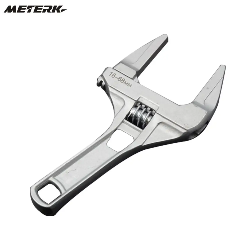 Aluminum Alloy Multifunctional Adjustable Bathroom Wrench Universal Spanner with Large Opening Hand Tools 
Aluminum Alloy Multifunctional Adjustable Bathroom Wrench Universal Spanner with Large Opening Hand Tools
