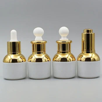 30ml Luxury Essential Oil White Glass Bottle with Gold Dropper Cap , 30ml white glass bottle dropper
30ml Luxury Essential Oil White Glass Bottle with Gold Dropper Cap , 30ml white glass bottle dropper