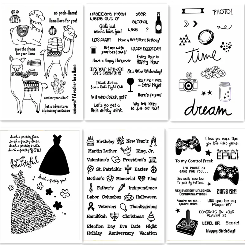 ZhuoAng Simple pattern/decoration/Alpaca Transparent and Clear Stamp DIY Scrapbook Album Card Making DIY Decoration Making
ZhuoAng Simple pattern/decoration/Alpaca Transparent and Clear Stamp DIY Scrapbook Album Card Making DIY Decoration Making