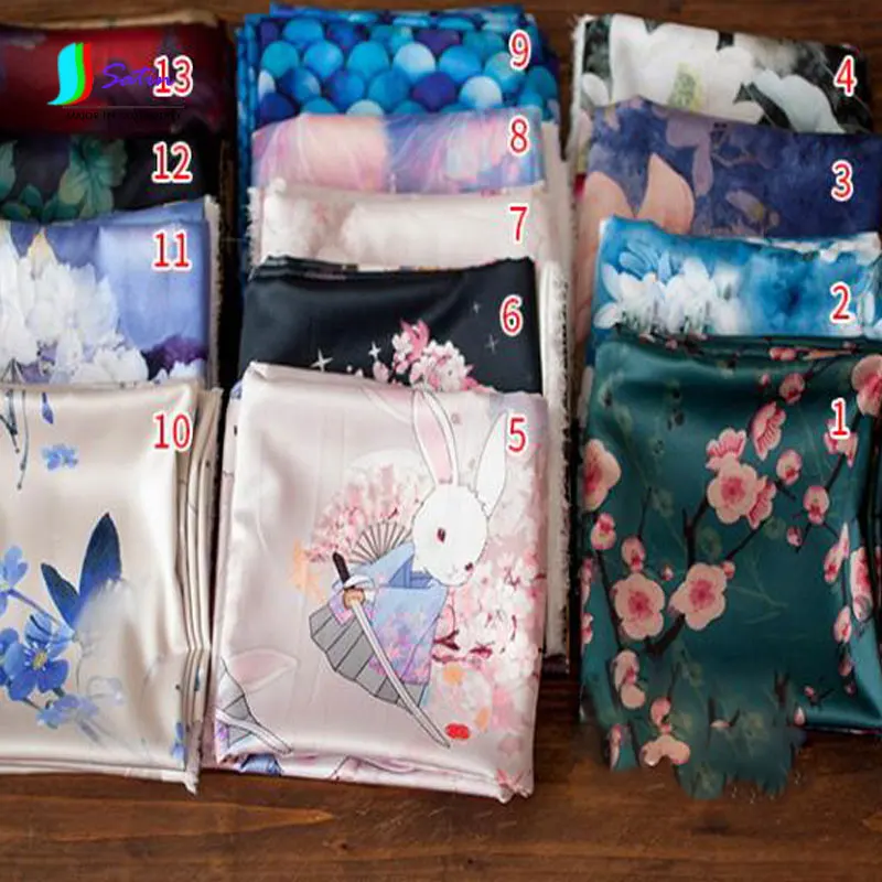 Chinese Style Sakura Warrior Rabbit Lotus Imitation Silk Yarn Handmade Cloth DIY Apparel Gold Fabric With 145cm Colorful S284P
Chinese Style Sakura Warrior Rabbit Lotus Imitation Silk Yarn Handmade Cloth DIY Apparel Gold Fabric With 145cm Colorful S284P